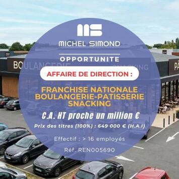 Vente - Restaurant rapide - Boulangerie - Pâtisserie - Snack - Traiteur - Mayenne (53)