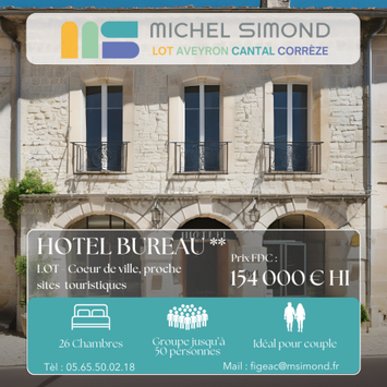 Vente - Bar - Hôtel - PMU - Lot (46)