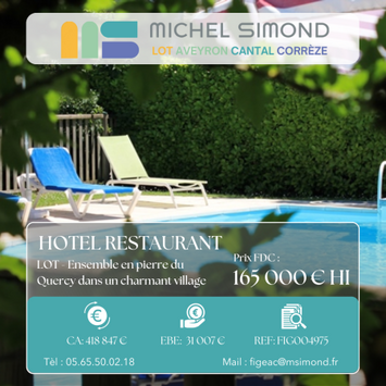 Vente - Bar - Hôtel - Restaurant - Licence IV - Lot (46)