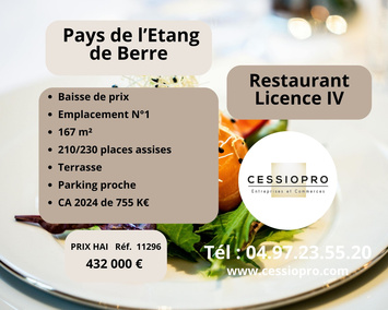 Vente - Restaurant - Martigues (13500)