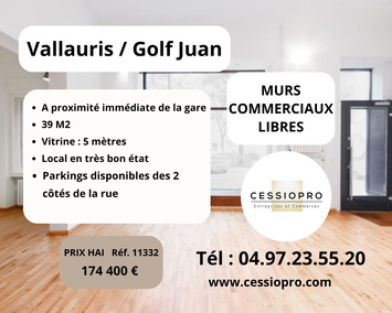 Vente de murs de boutique - Juan les pins (06160)-photo-1