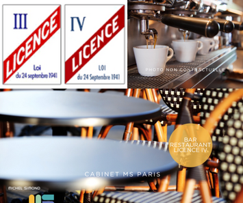 Vente - Bar - Brasserie - Restaurant - Licence IV - Paris (75)