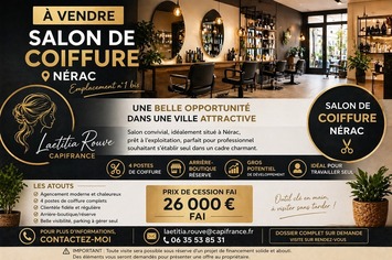 Vente - Salon de coiffure - Nérac (47600)