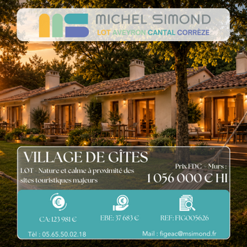Vente - Hôtel - Camping - Lot (46)