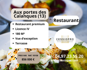 Vente - Restaurant - Licence IV - Cassis (13260)