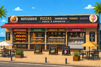 Vente - Bar - Restaurant - Restaurant rapide - Pizzeria - Rôtisserie - Glacier - Licence III - Snack - Vente à emporter - Charente-Maritime (17)