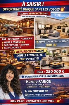 Vente - Bar - Restaurant - Neufchâteau (88300)