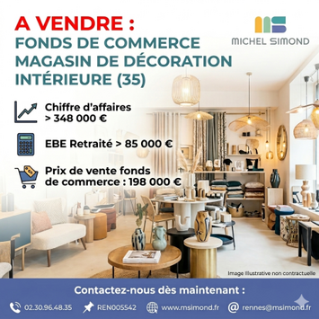 Vente - Ameublement - Cadeaux souvenirs - Décoration - Ille-et-Vilaine (35)
