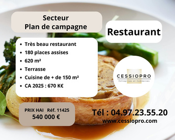 Vente - Restaurant - Cabries (13480)