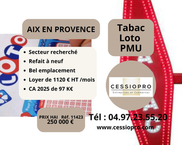 Vente - Tabac - Loto - Aix-en-Provence (13100)