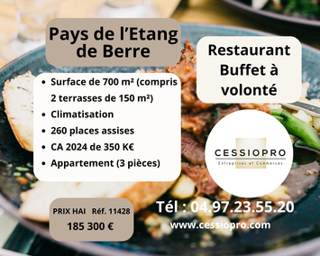 Vente - Restaurant - Châteauneuf-les-Martigues (13220)