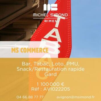 Vente - Bar - Brasserie - Restaurant rapide - Tabac - Loto - PMU - Snack - Gard (30)