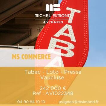 Vente - Tabac - Librairie - Loto - PMU - Presse - Vaucluse (84)