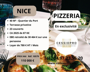 Vente - Restaurant - Pizzeria - Nice (06300)