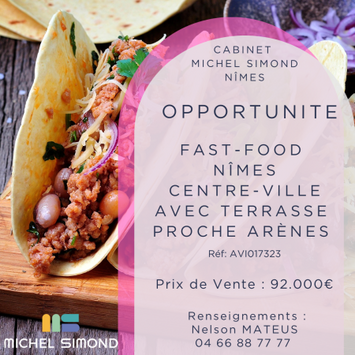 Vente - Restaurant rapide - Glacier - Snack - Gard (30)
