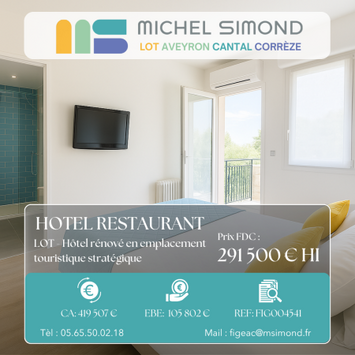 Vente - Hôtel - Restaurant - Lot (46)