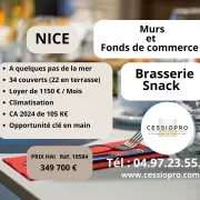Vente - Brasserie - Licence III - Licence IV - Snack - Nice (06000)