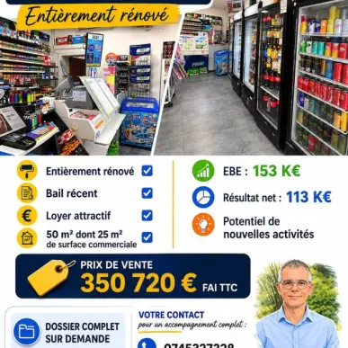 Vente - Tabac - Alimentation - Epicerie - FDJ - Bas-Rhin (67)-photo-5