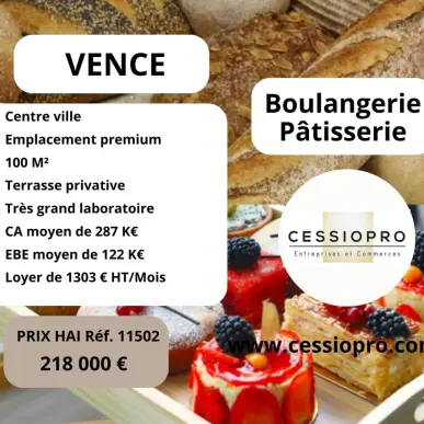 Vente - Boulangerie - Pâtisserie - Coursegoules (06140)-photo-1