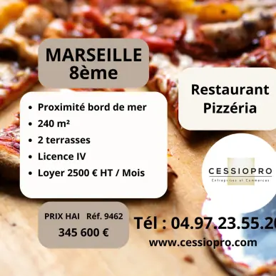 Vente - Restaurant - Pizzeria - Marseille 8ème (13008)-photo-1