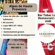 Vente - Bar - Restaurant - Tabac - Loto - Aubignosc (04200)