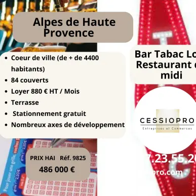 Vente - Bar - Restaurant - Tabac - Loto - Aubignosc (04200)-photo-1