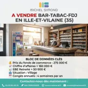 Vente - Bar - Tabac - FDJ - Loto - PMU - Presse - Ille-et-Vilaine (35)