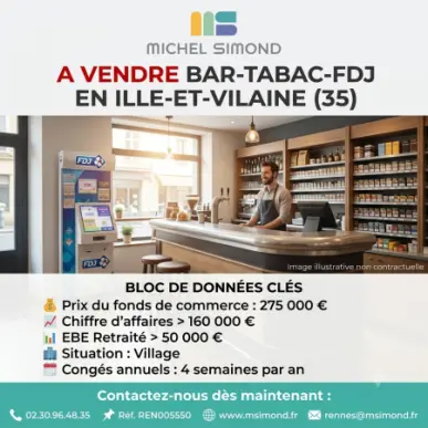 Vente - Bar - Tabac - FDJ - Loto - PMU - Presse - Ille-et-Vilaine (35)-photo-1