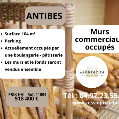 Vente - Boulangerie - Pâtisserie - Antibes (06600)-photo-1
