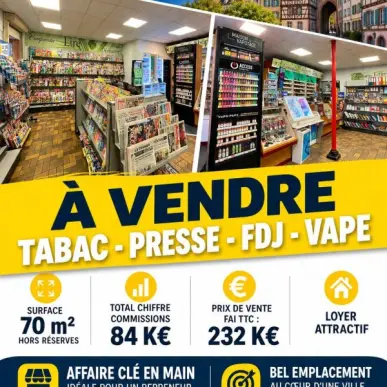Vente - Tabac - Papeterie - Presse - Bas-Rhin (67)-photo-1
