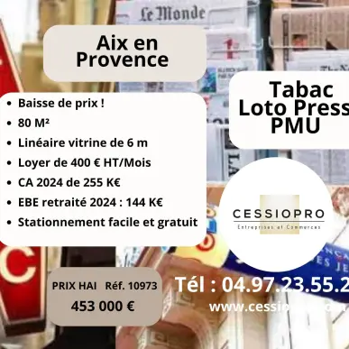 Vente - Tabac - Loto - Presse - Aix-en-Provence (13100)-photo-1