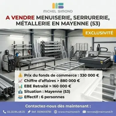 Vente - Serrurerie - Menuiserie - Mayenne (53)-photo-1
