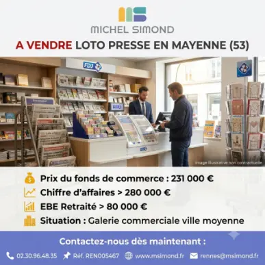 Vente - Tabac - Cadeaux souvenirs - Librairie - Loto - PMU - Presse - Mayenne (53)-photo-1