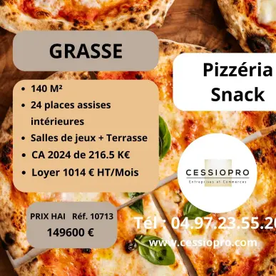 Vente - Restaurant - Pizzeria - Snack - Grasse (06130)-photo-1