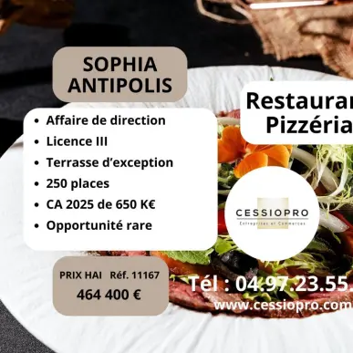Vente - Restaurant - Pizzeria - Licence III - Valbonne (06560)-photo-2