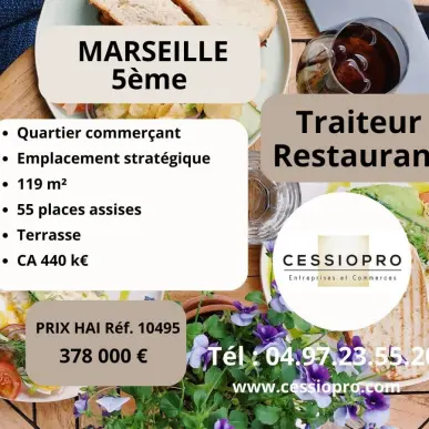 Vente - Restaurant - Traiteur - Marseille 5ème (13005)-photo-2