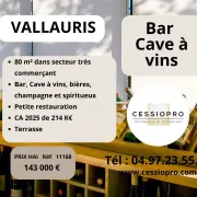 Vente - Bar - Cave à vins - Vins et spiritueux - Vallauris (06220)