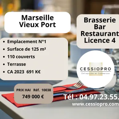 Vente - Bar - Brasserie - Restaurant - Marseille 2ème (13002)-photo-1
