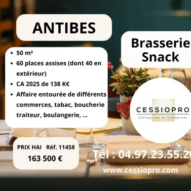 Vente - Brasserie - Snack - Antibes (06600)-photo-1