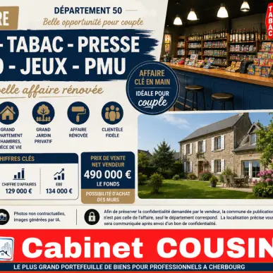 Vente - Bar - Tabac - Alimentation - Loto - PMU - Presse - Cherbourg-Octeville (50100)-photo-1