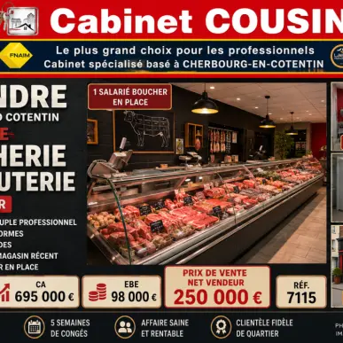 Vente - Boucherie - Charcuterie - Alimentation - Cherbourg-Octeville (50100)-photo-1