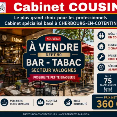 Vente - Bar - Brasserie - Tabac - Alimentation - Brix (50700)-photo-1