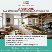 Vente - Bar - Restaurant - Restaurant du midi - Ille-et-Vilaine (35)