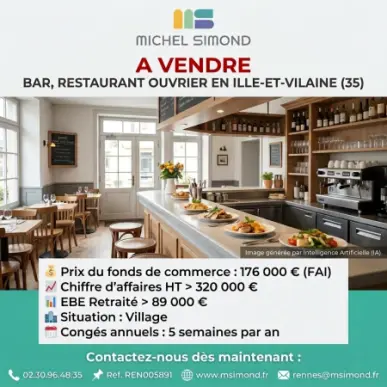 Vente - Bar - Restaurant - Restaurant du midi - Ille-et-Vilaine (35)-photo-1