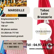 Vente - Brasserie - Tabac - Loto - Marseille 8ème (13008)