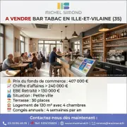 Vente - Bar - Tabac - Loto - PMU - Presse - Ille-et-Vilaine (35)