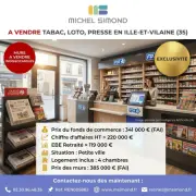 Vente - Tabac - Loto - Presse - Ille-et-Vilaine (35)