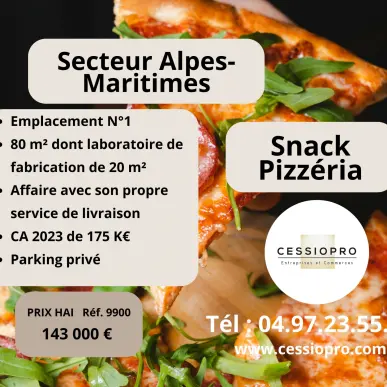 Vente - Restaurant - Pizzeria - Sandwicherie - Snack - Auribeau-sur-Siagne (06810)-photo-1