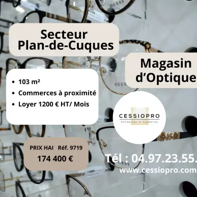 Vente - Optique Lunetterie - Plan-de-Cuques (13380)-photo-1