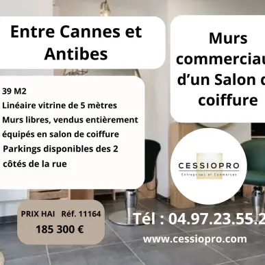 Vente - Salon de coiffure - Juan les pins (06160)-photo-1